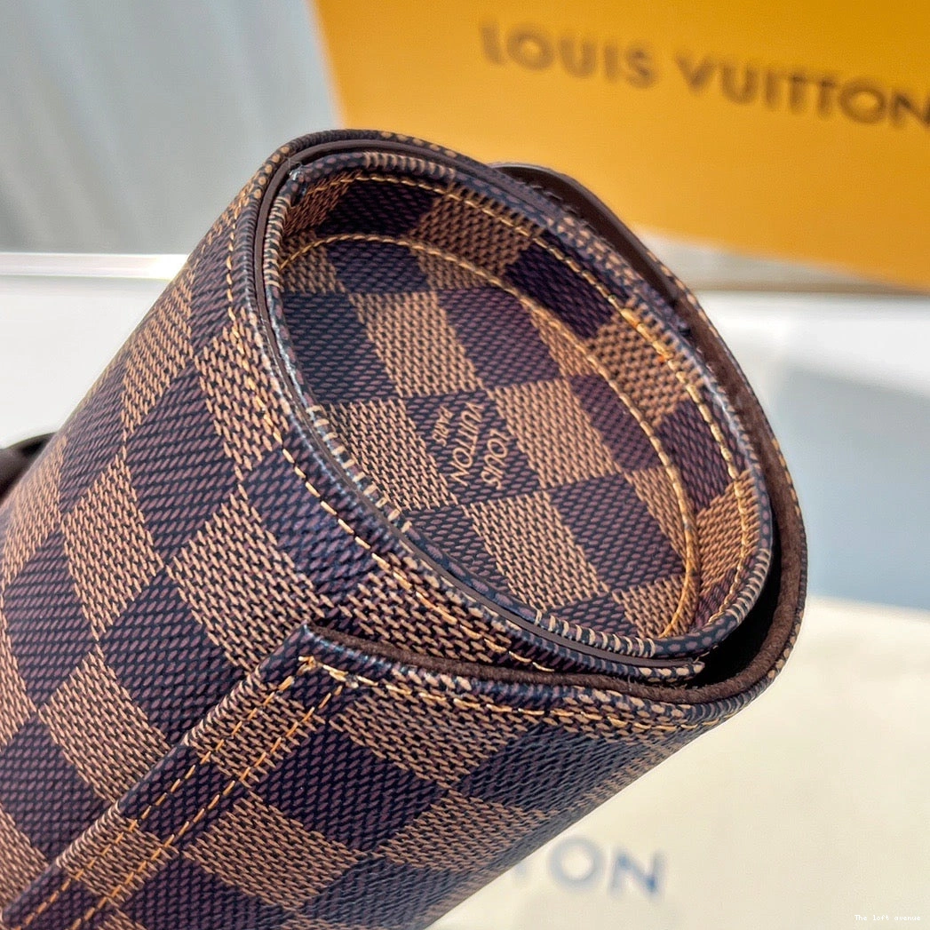 LV CUSTOM CASE WATCH CHECKERED 0809